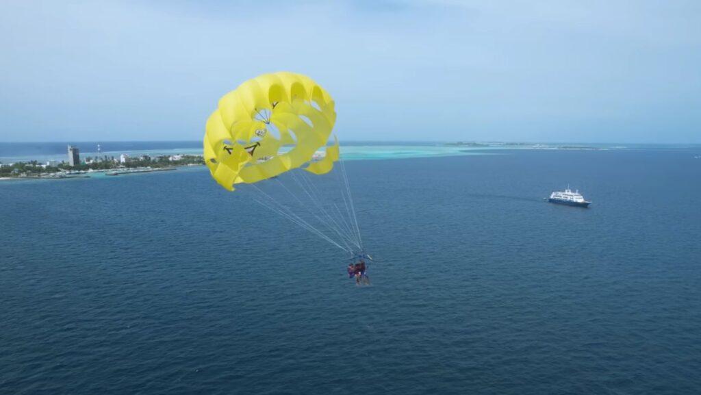 Parasailing in Maldives