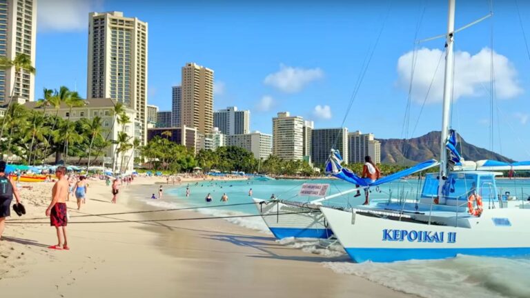 Where is Waikiki Beach located